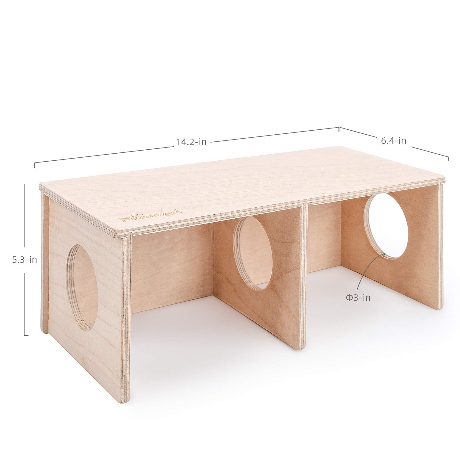 Niteangel Hamster Secret Peep Shed birch plywood build ensuring durability and chew-friendly play.
