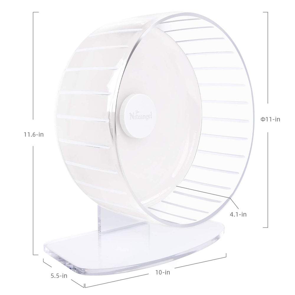 Adjustable-height stand on the Niteangel wheel aids secure setup.
