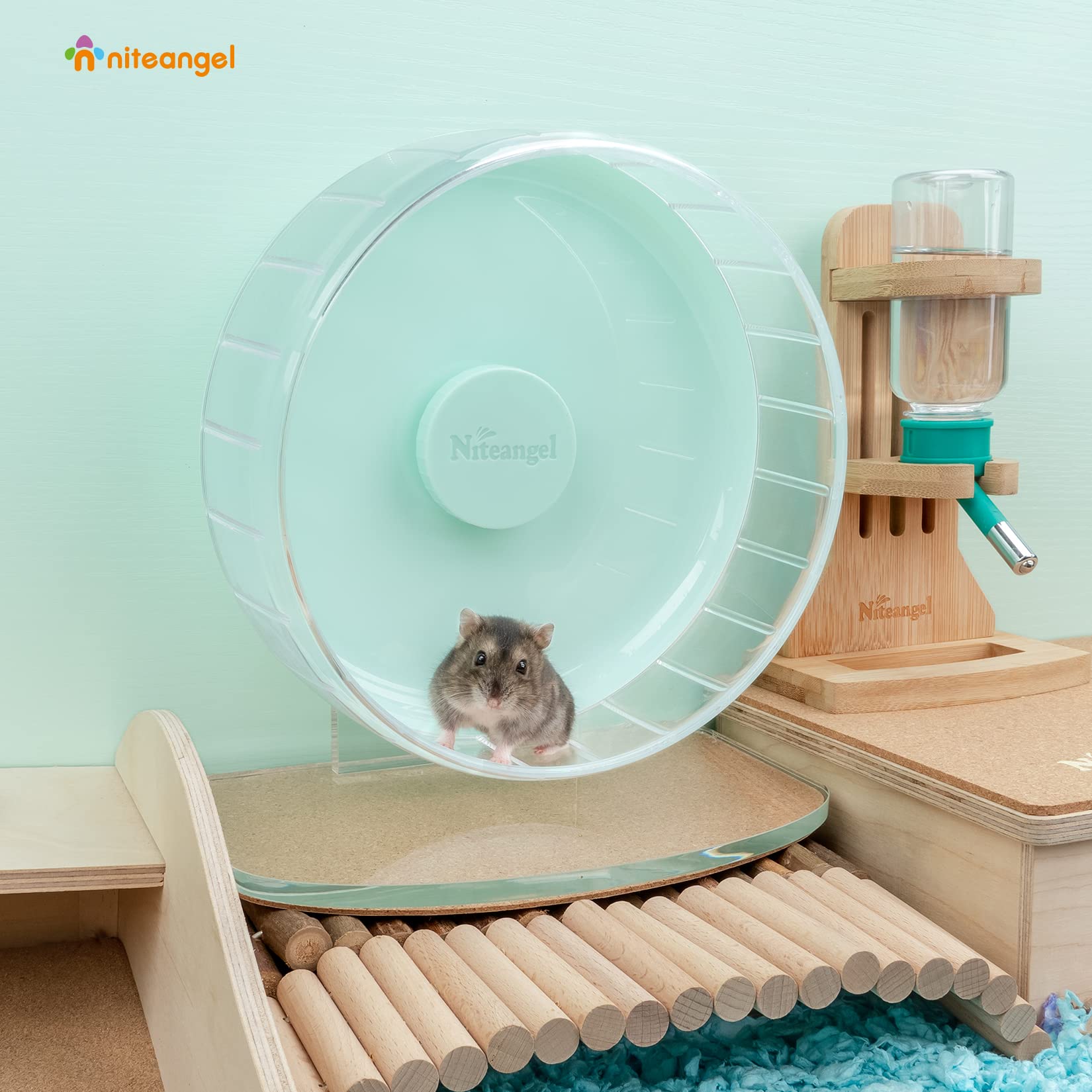 Niteangel wheel with wide running track supports natural running posture.