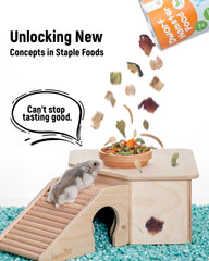 Niteangel mealworms and pea flakes illustrate protein-rich variety for small pets