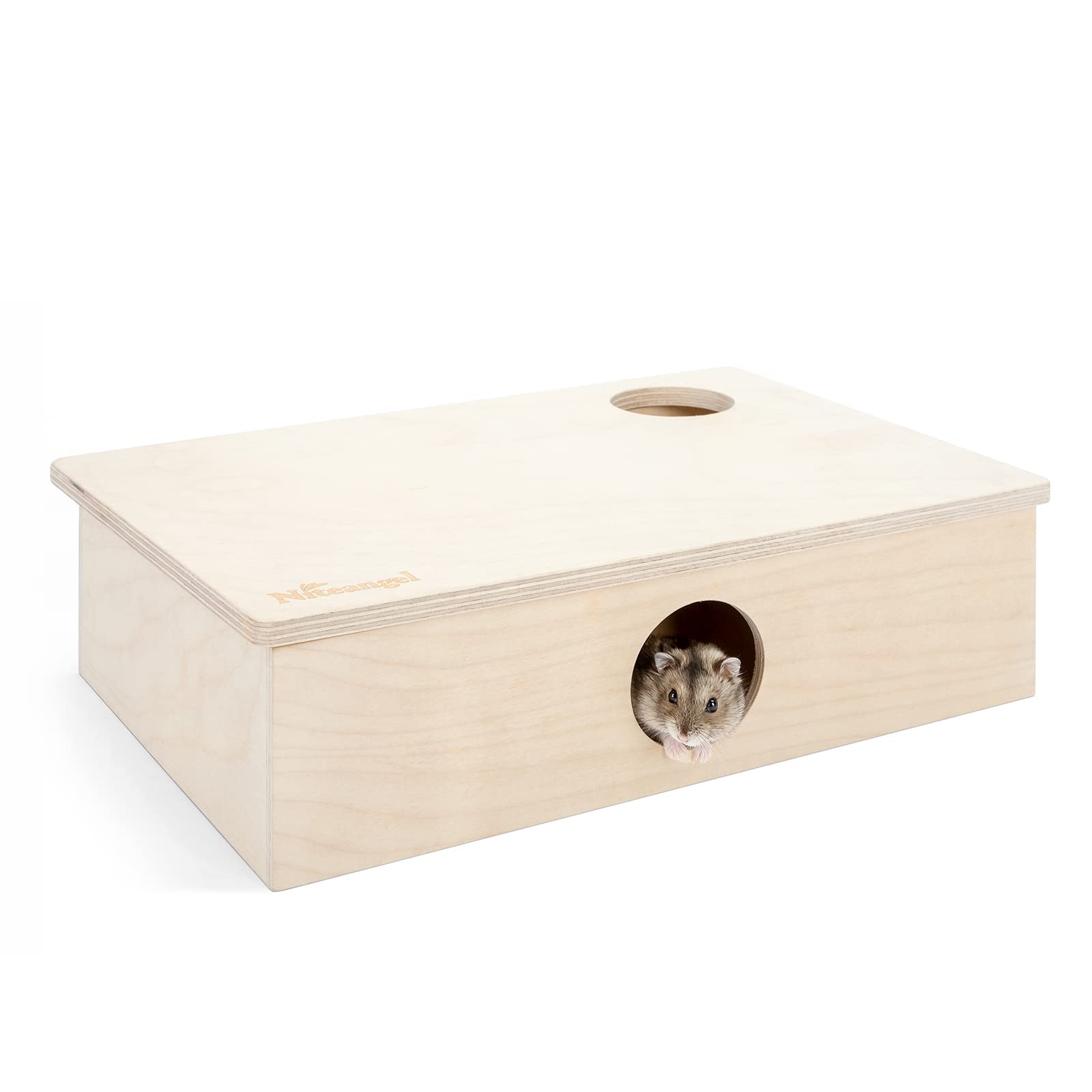Niteangel Multi-Chamber Hamster House Maze 6-room layout encourages exploration.