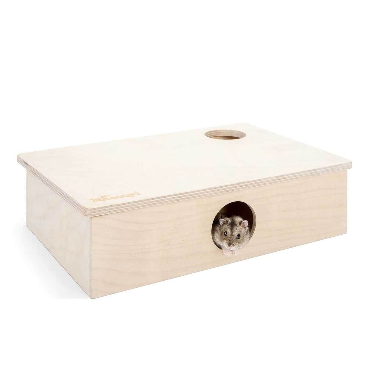 Niteangel Multi-Chamber Hamster House Maze 6-room layout encourages exploration.