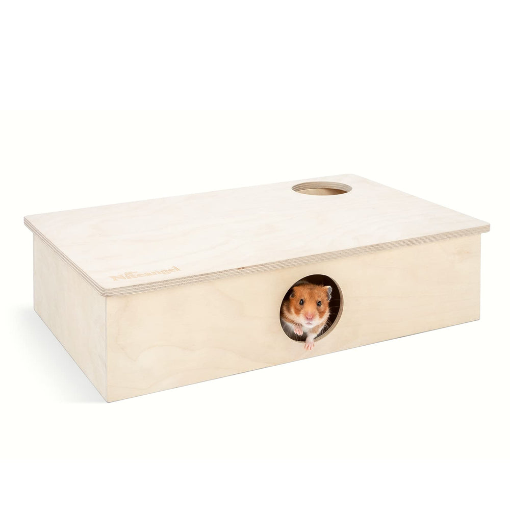 Niteangel multi-chamber hamster house maze with six rooms for spacious play.