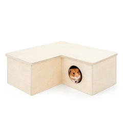 Niteangel multi-chamber hamster house maze, large 3-room design for active play and rest