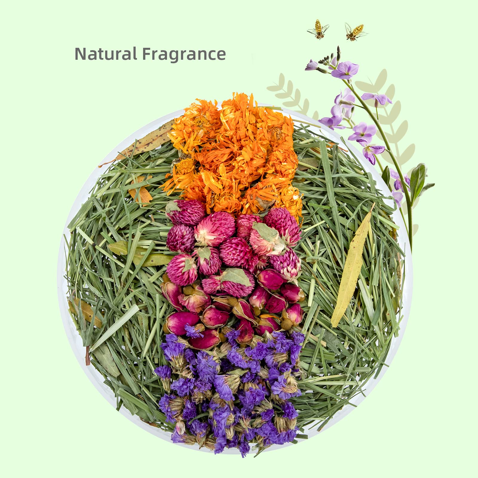 Niteangel natural flower materials provide gentle scent for small pets