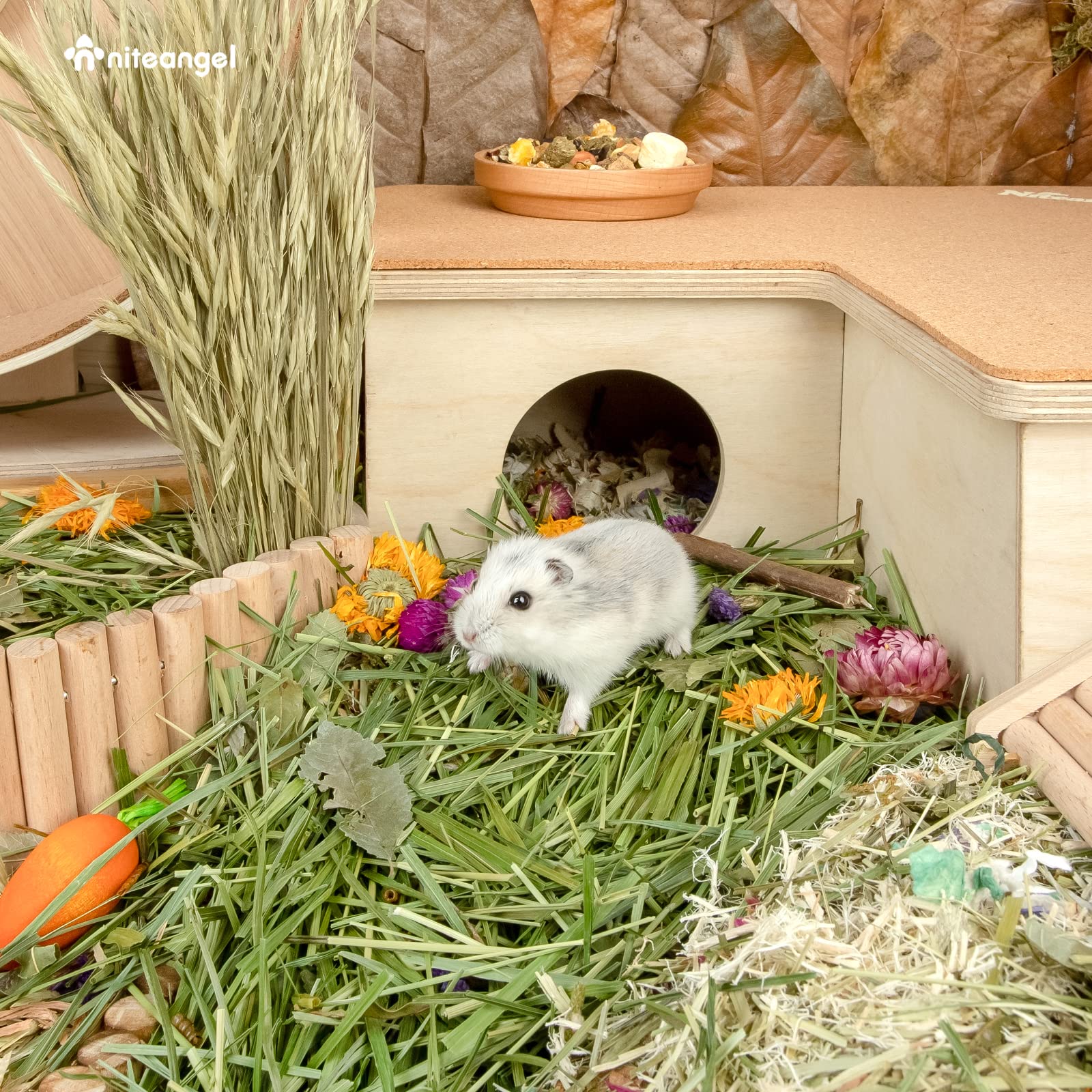 Niteangel paper bedding suits hamsters, gerbils, and rabbits for clean habitats