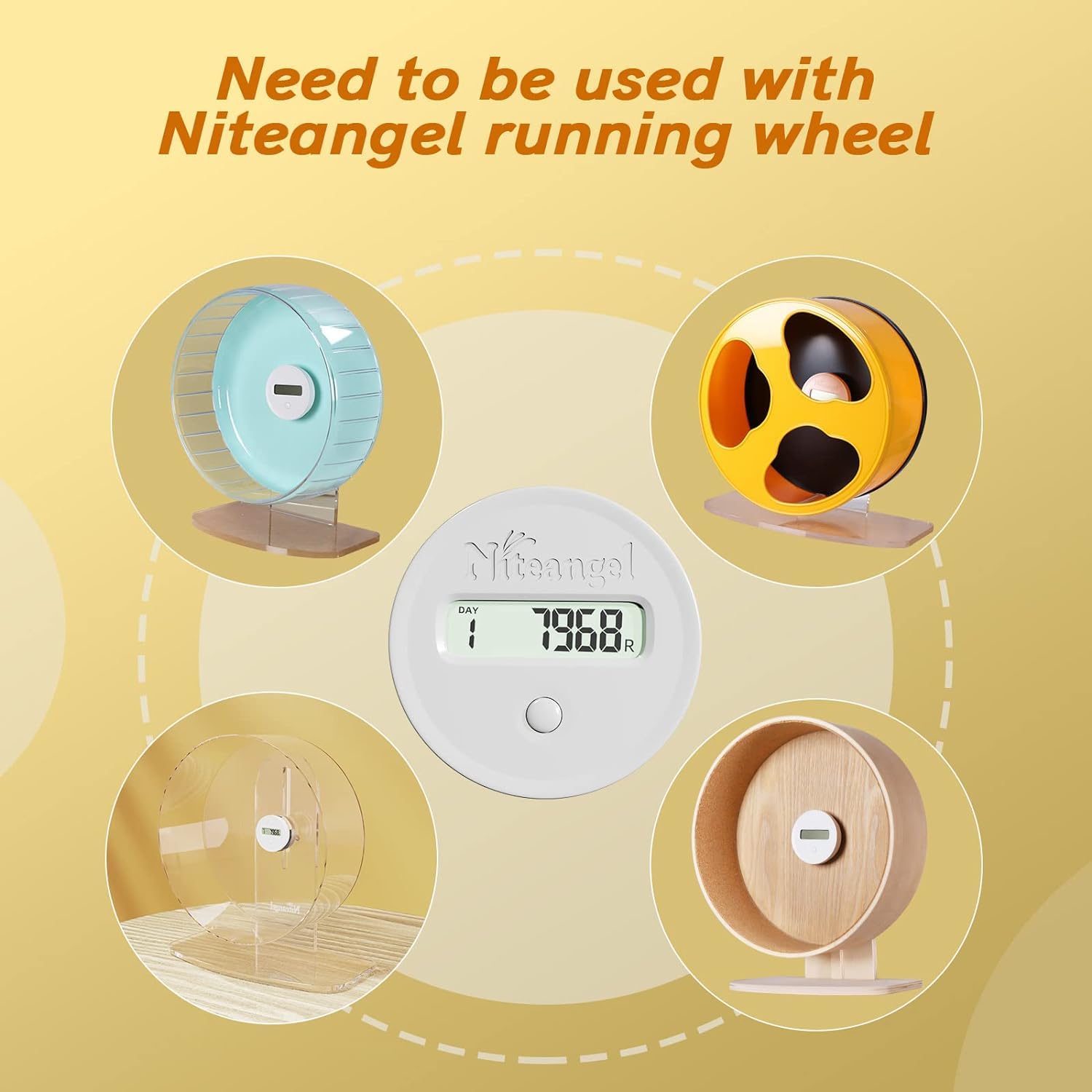 Niteangel pedometer button operation on the control panel for quick activity checks