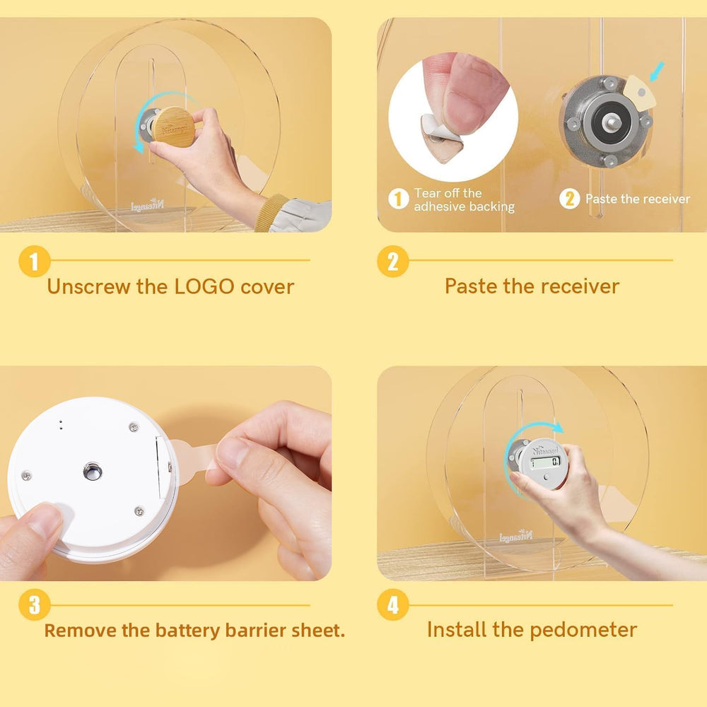 Niteangel installation process showing quick, tool-free setup on a running wheel