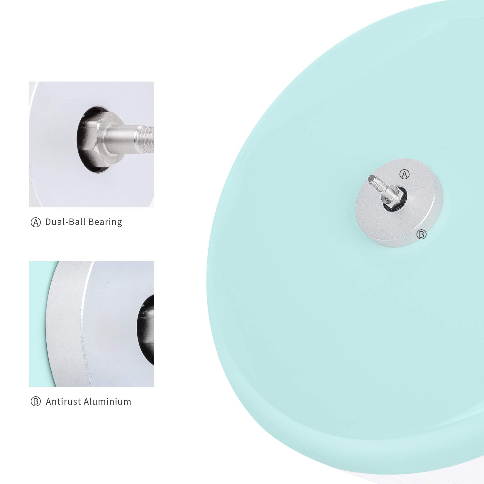 Niteangel PS plastic drum offers durability and chew resistance.