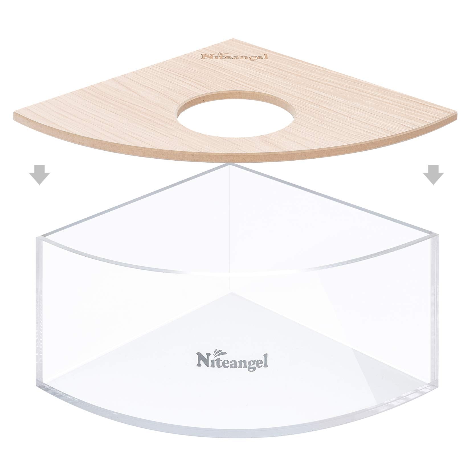 Niteangel sand-bath box easy-clean acrylic design for quick maintenance