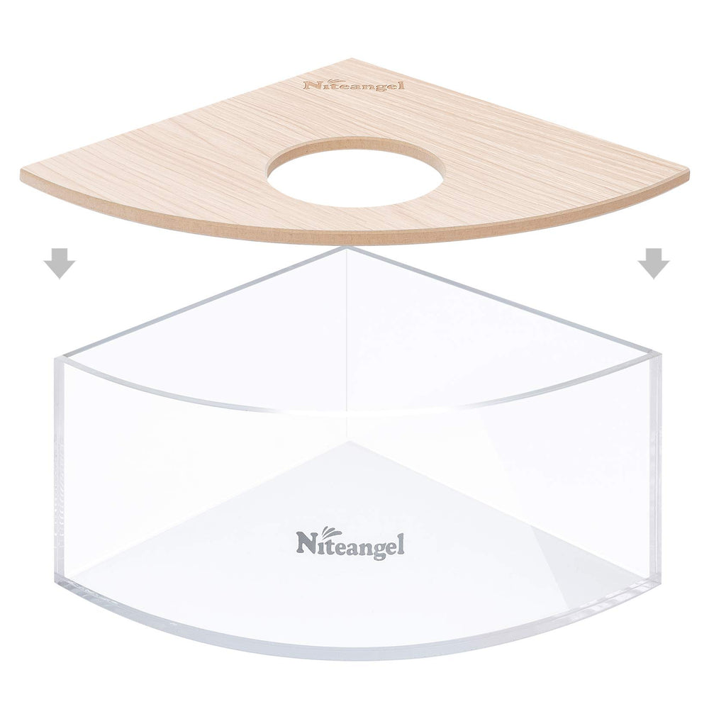 Niteangel sand-bath box easy-clean acrylic design for quick maintenance
