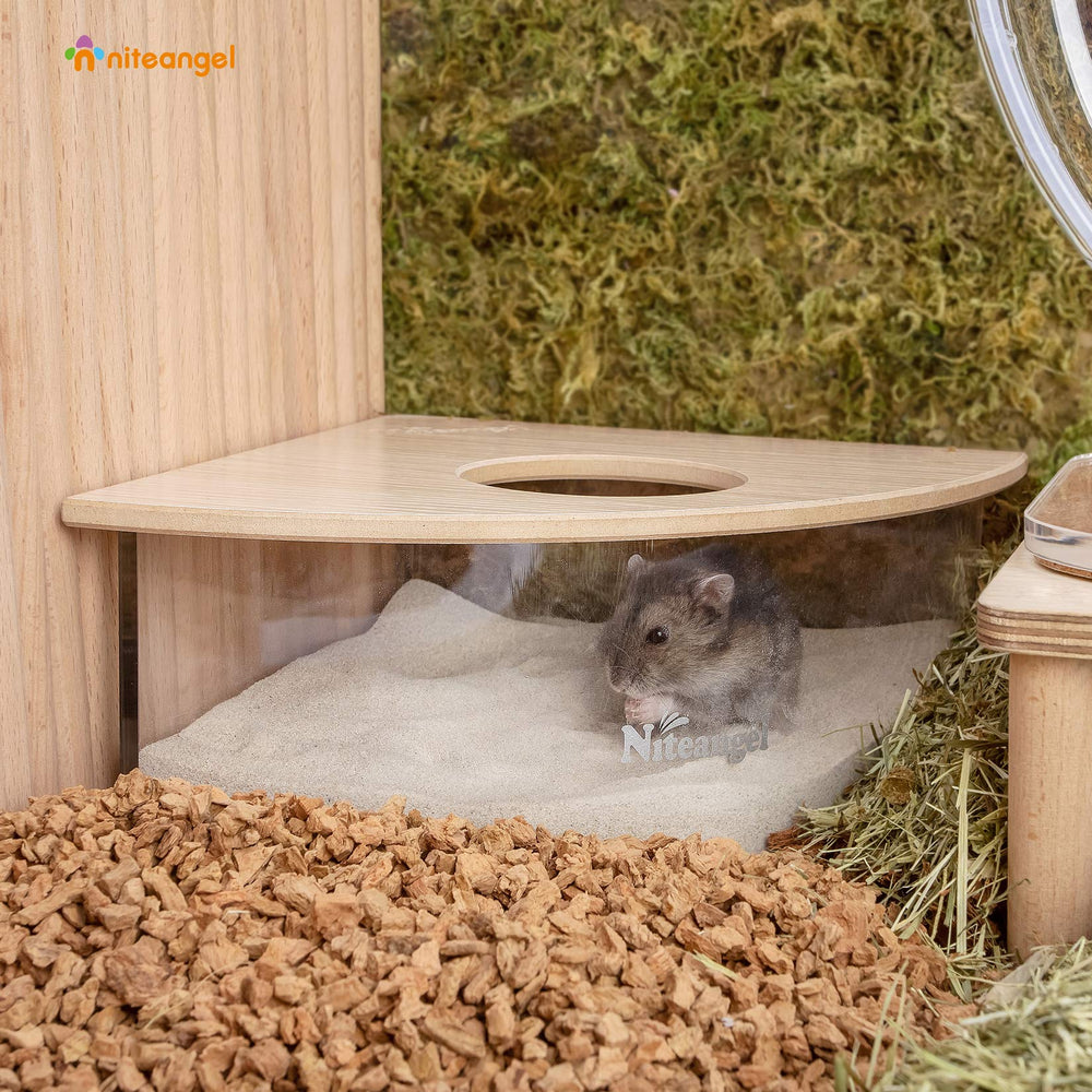 Niteangel sand-bath box spacious dig area supports burrowing play