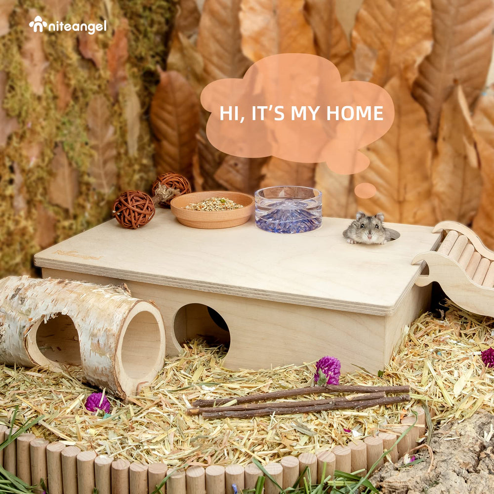 Niteangel small pet hideout setup demonstrates space-saving design.
