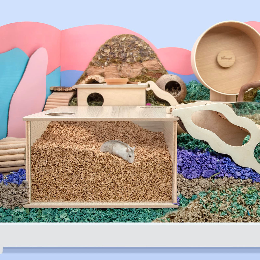 Niteangel Visible Hamster Digging Box ready to install quick habitat upgrade