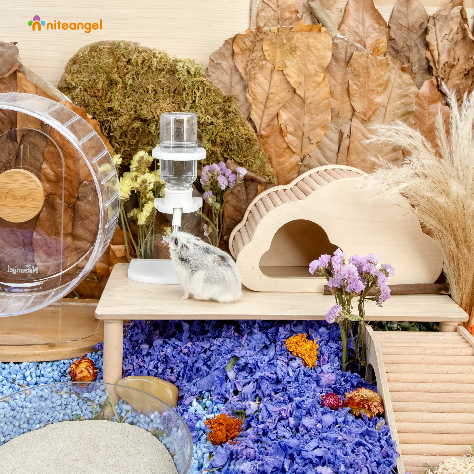 Niteangel water bottle stand is designed to pair with this bottle for reliable flow.