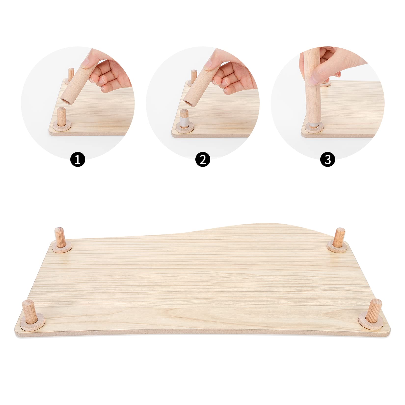 Niteangel waterproof wood platform helps keep the setup dry and clean.