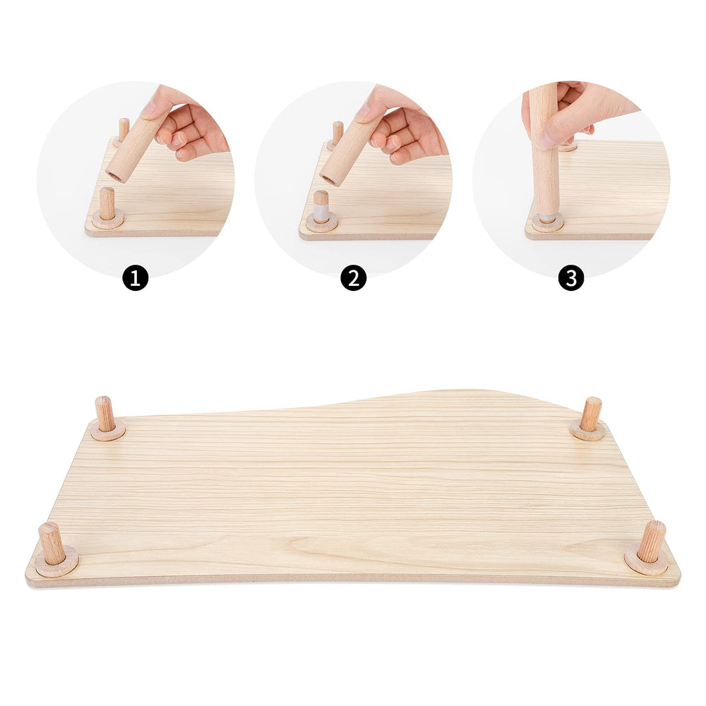 Niteangel waterproof wood platform helps keep the setup dry and clean.