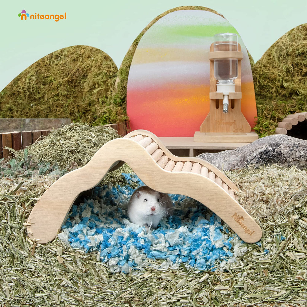 Niteangel wave-style ramp supports gentle buffering while your pet climbs and explores.