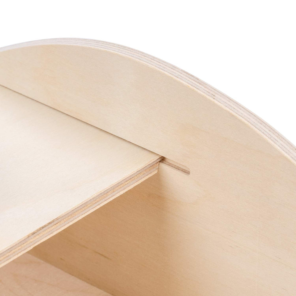 Niteangel wooden beechwood bowl included for snacks during play or bath.