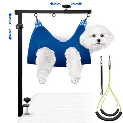 Nitecandy extendable dog grooming arm with hammock for calm grooming sessions