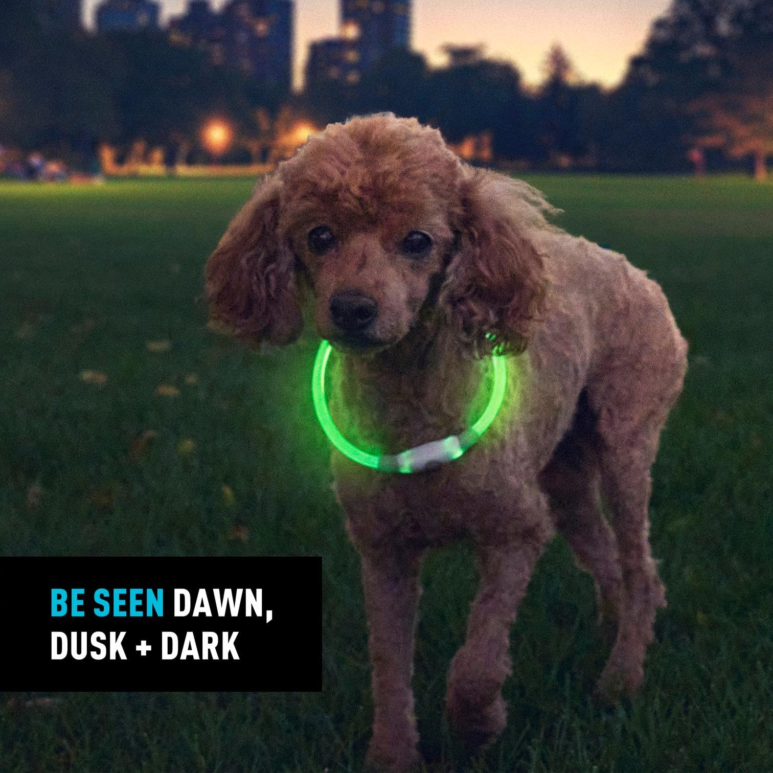 NiteHowl flash mode improves conspicuity on dim sidewalks