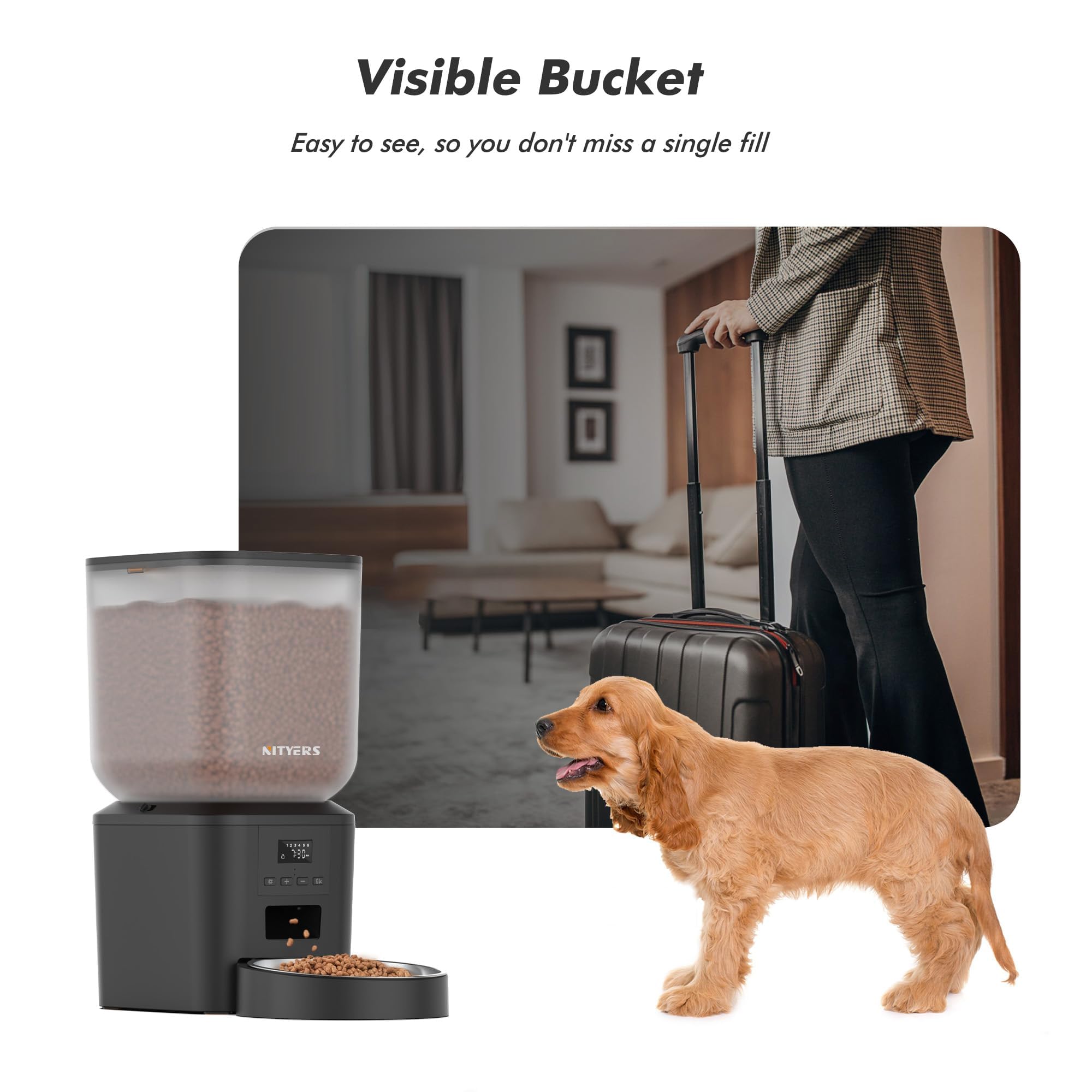 Nityers easy-clean design with removable parts simplifies maintenance.