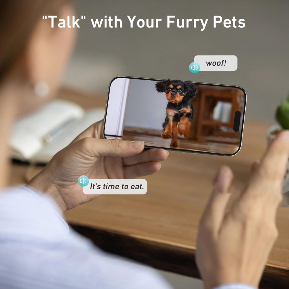 Nityers two-way audio to call pets during meals