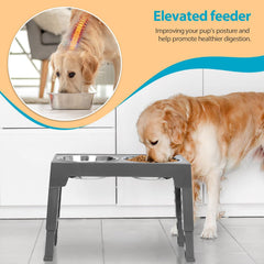 Niubya bowls stay clean with elevated design reducing dust and hair contact.