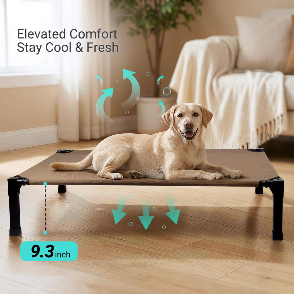 Niubya anti-slip feet keep the cot stable on various surfaces