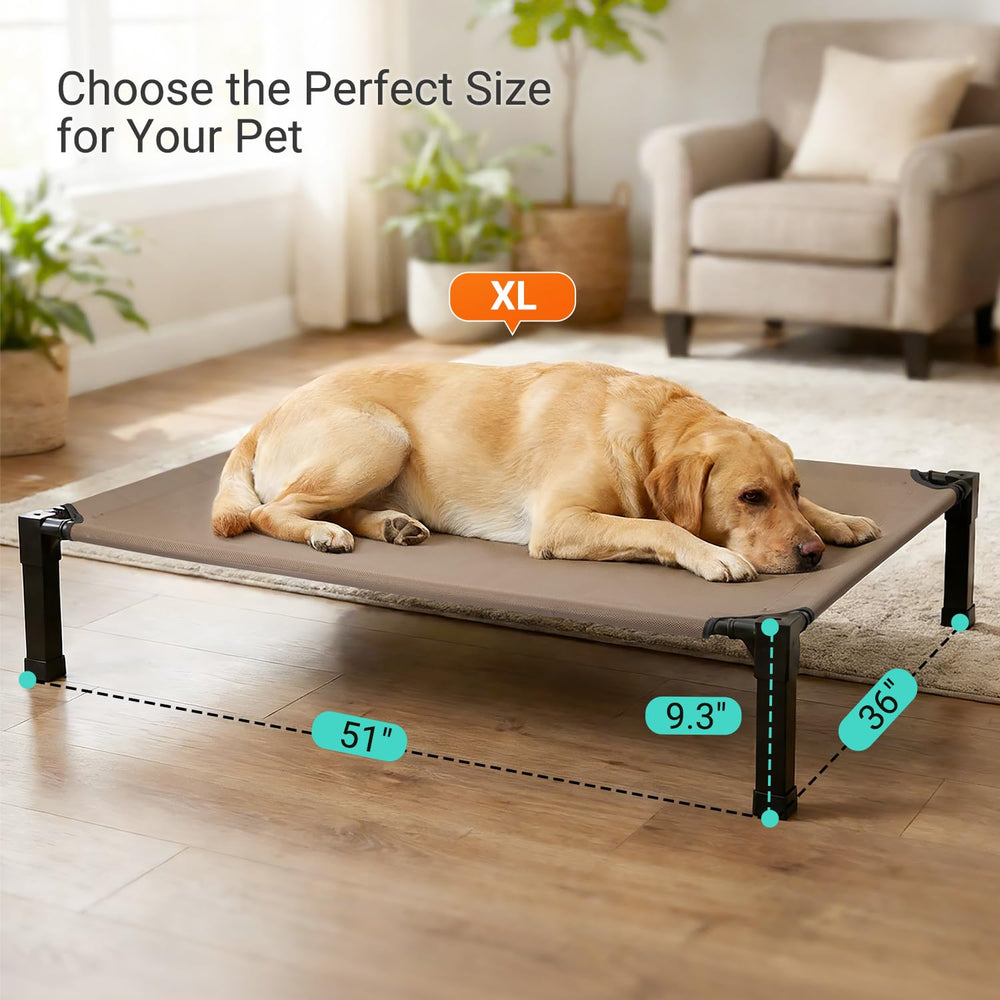 Niubya dog bed Teslin mesh cooling highlights breathable comfort on hot days