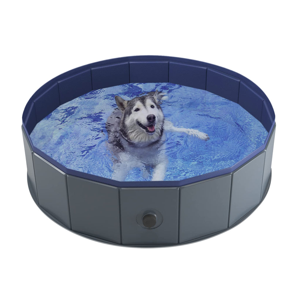 Niubya dog pool easy-clean surface ideal after splash time.