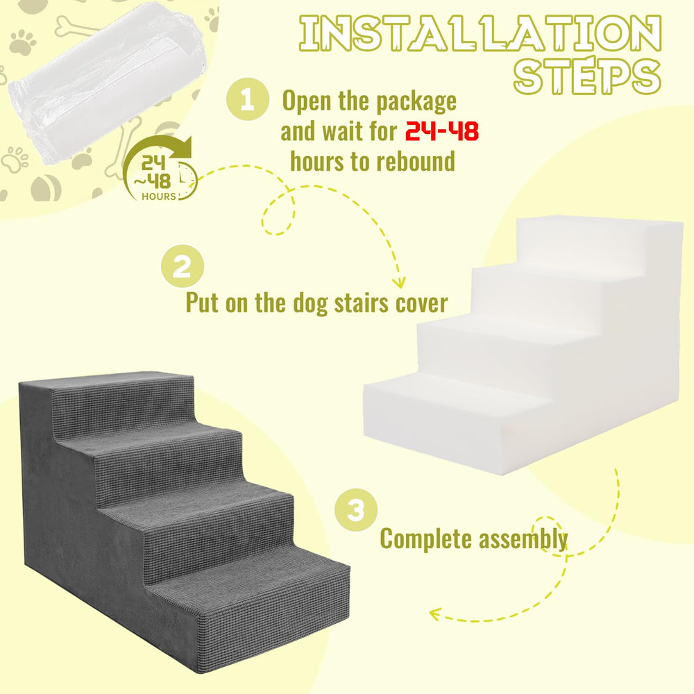 Niubya 5-step 23-inch height for taller beds offers scaled climbing comfort