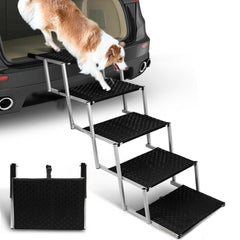 Niubya dog stairs for cars with metal frame offering stable climb