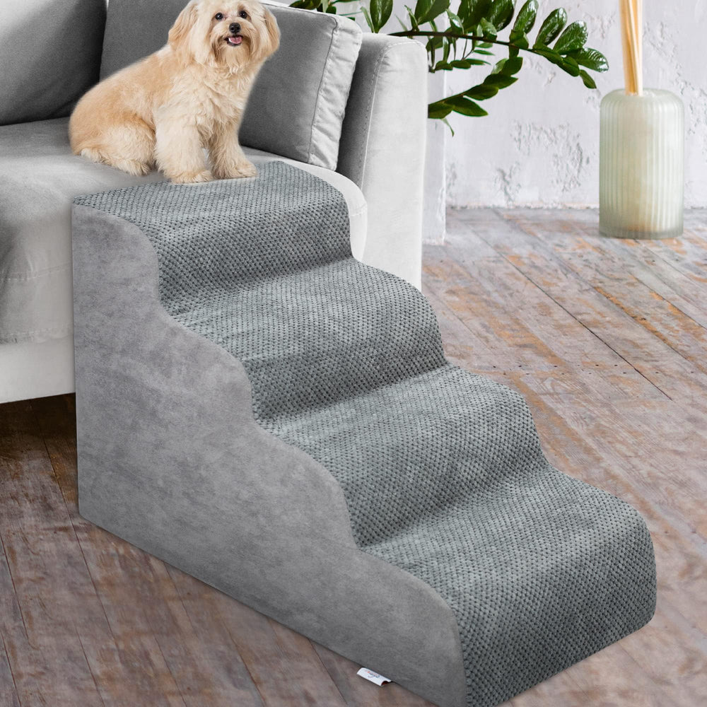 Niubya dog stairs corduroy cover texture enhances grip