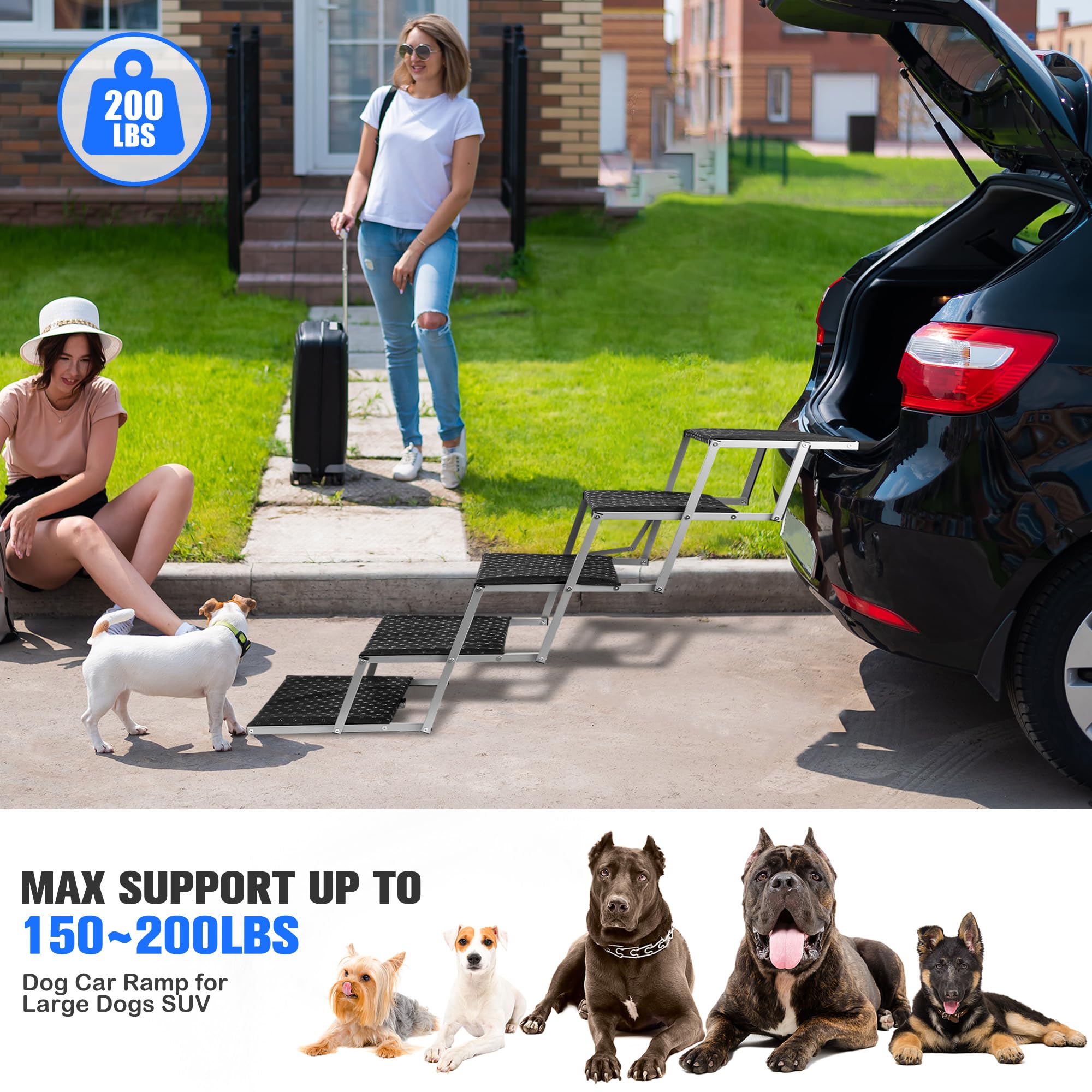 Niubya easy no installation dog stairs ready to use