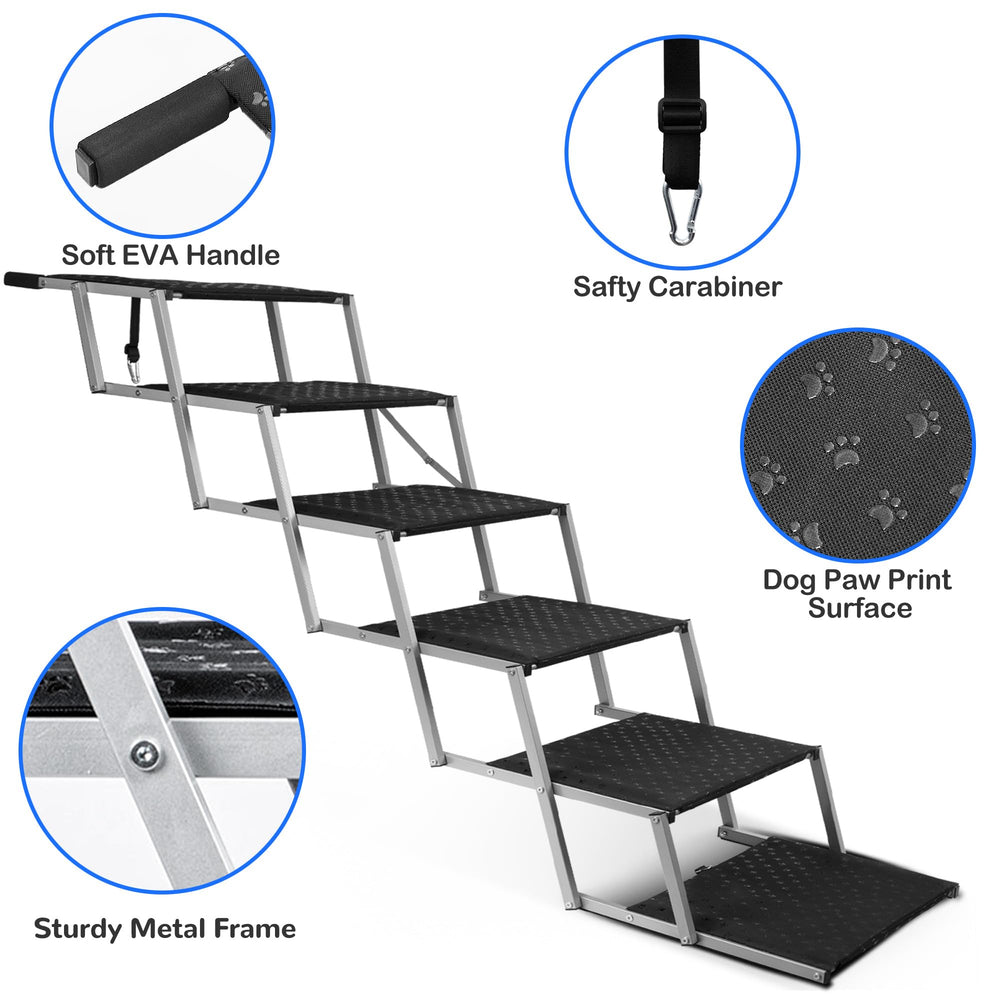 Niubya dog steps with non-slip surface secure climbing.