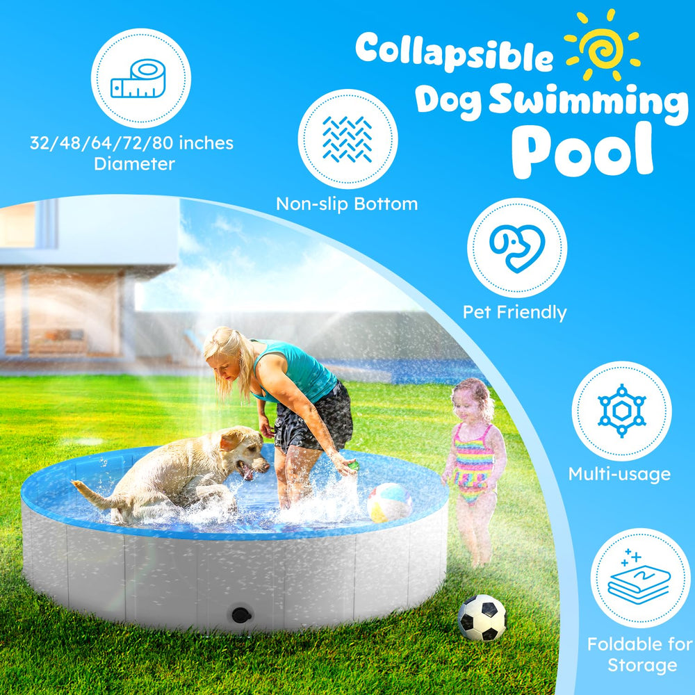 Niubya durable PVC construction provides sturdy support for water play.