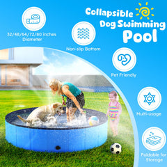 Niubya durable PVC dog pool highlights sturdy walls and stability.