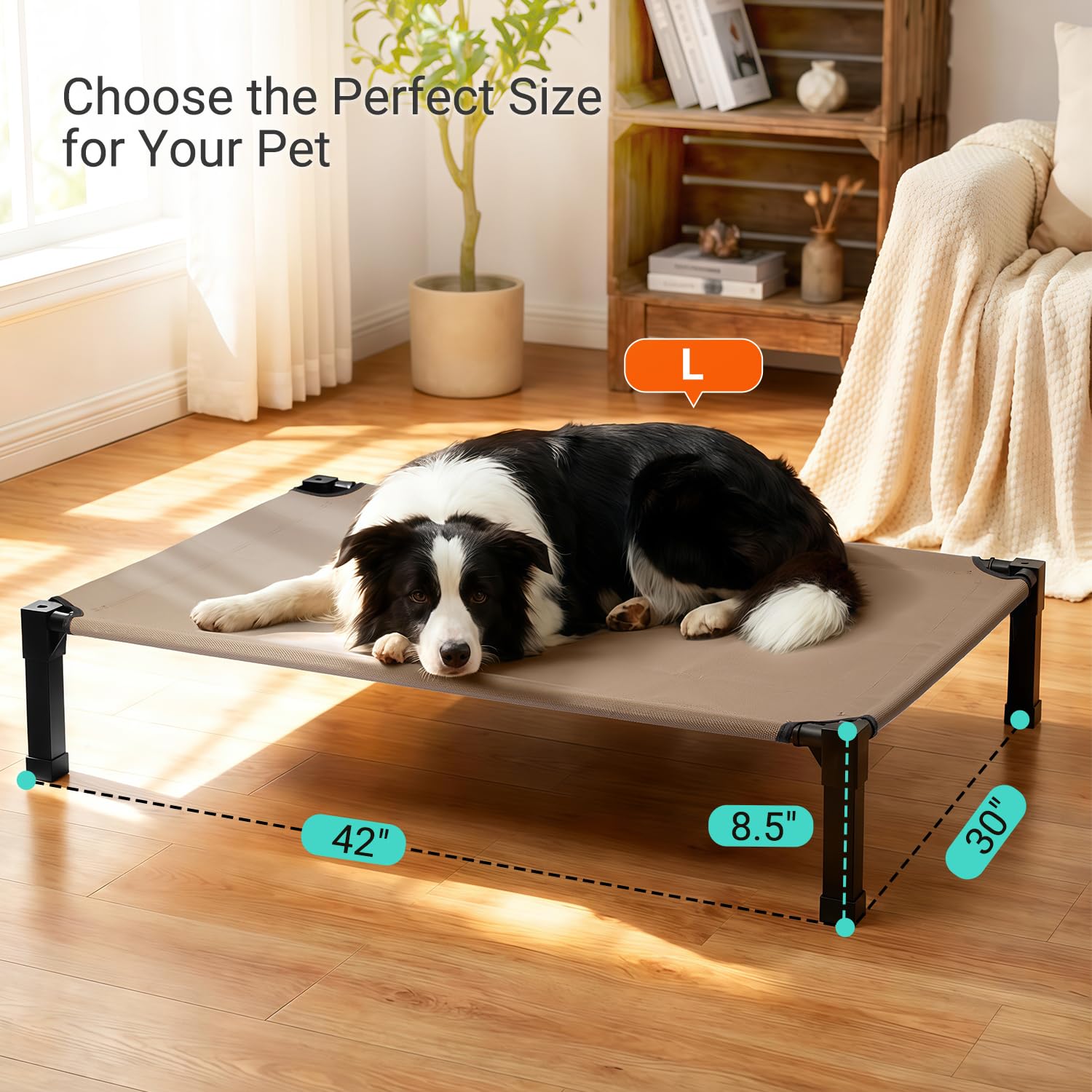 Niubya elevated design keeps joints cushioned off the ground for comfort.