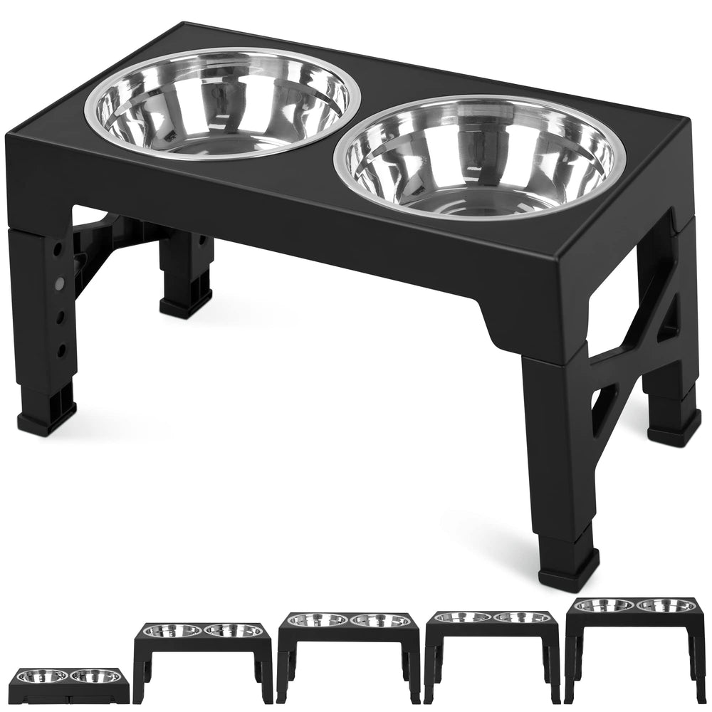 Niubya elevated dog bowls on a stand promote comfortable feeding and easy cleanup