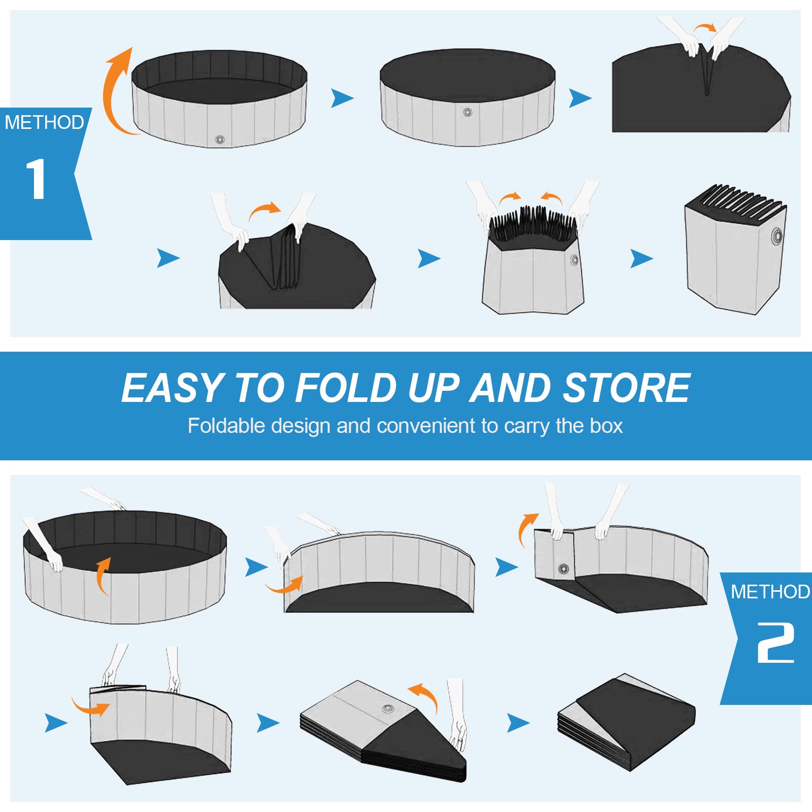 Niubya multi-purpose pet pool suitable for indoor or outdoor cooling.