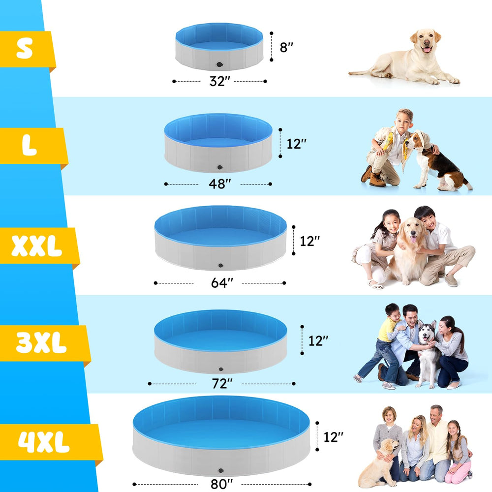 Niubya non-slip bottom helps pets stay steady during baths and splashes.