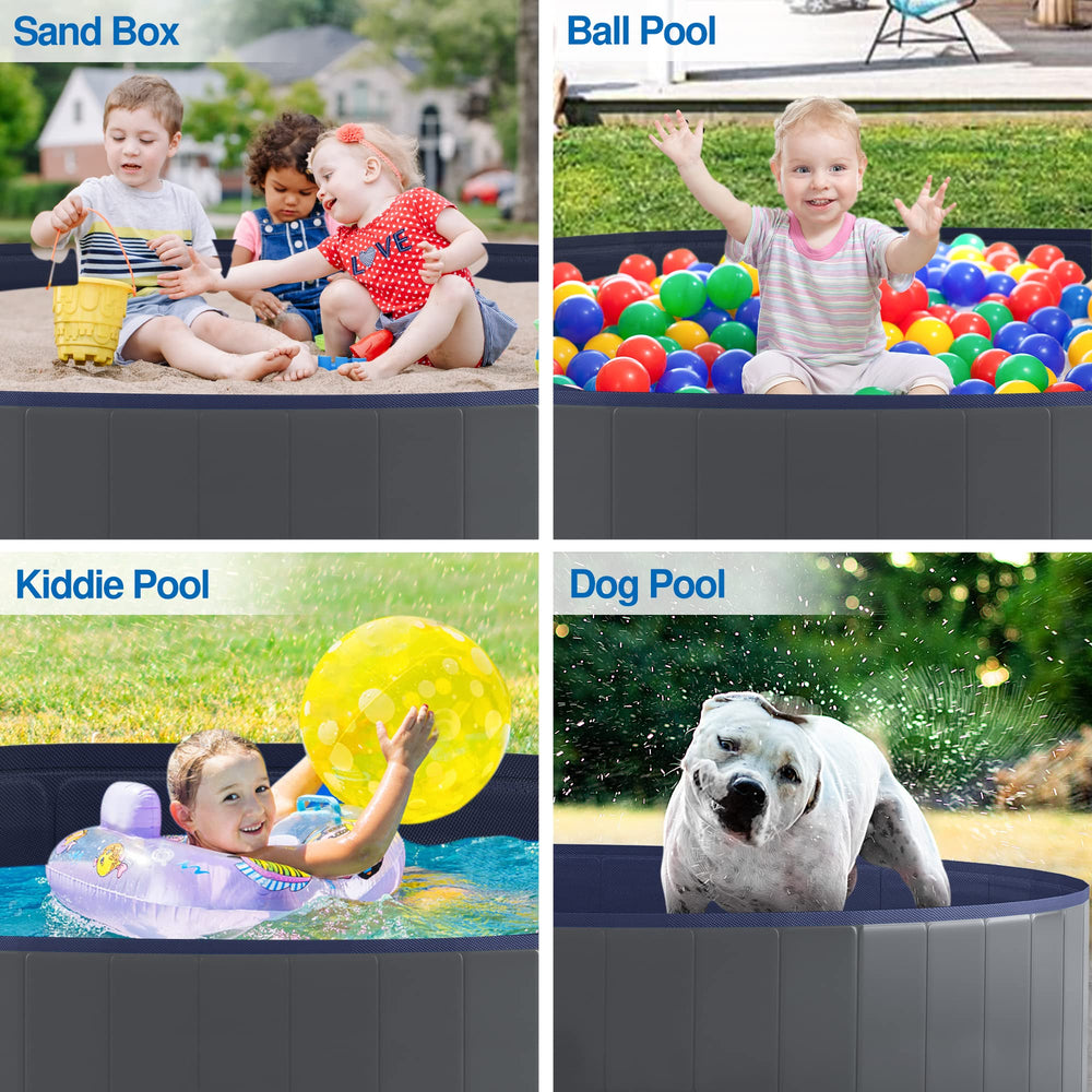 Niubya pool with side drain plug for quick water release