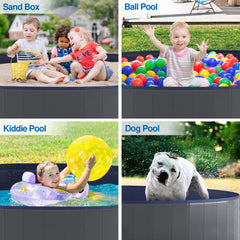 Niubya pool with side drain plug for quick water release