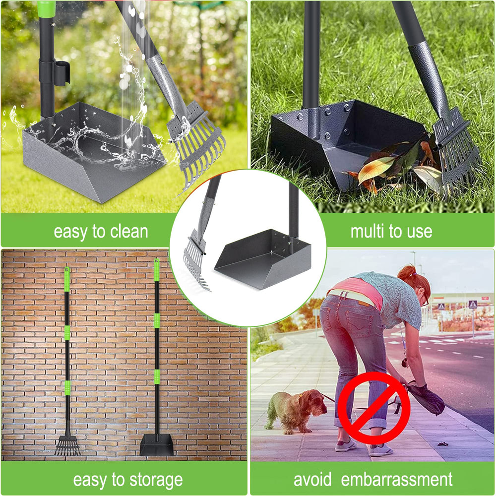 Niubya Pooper Scooper detachable-handle for compact storage