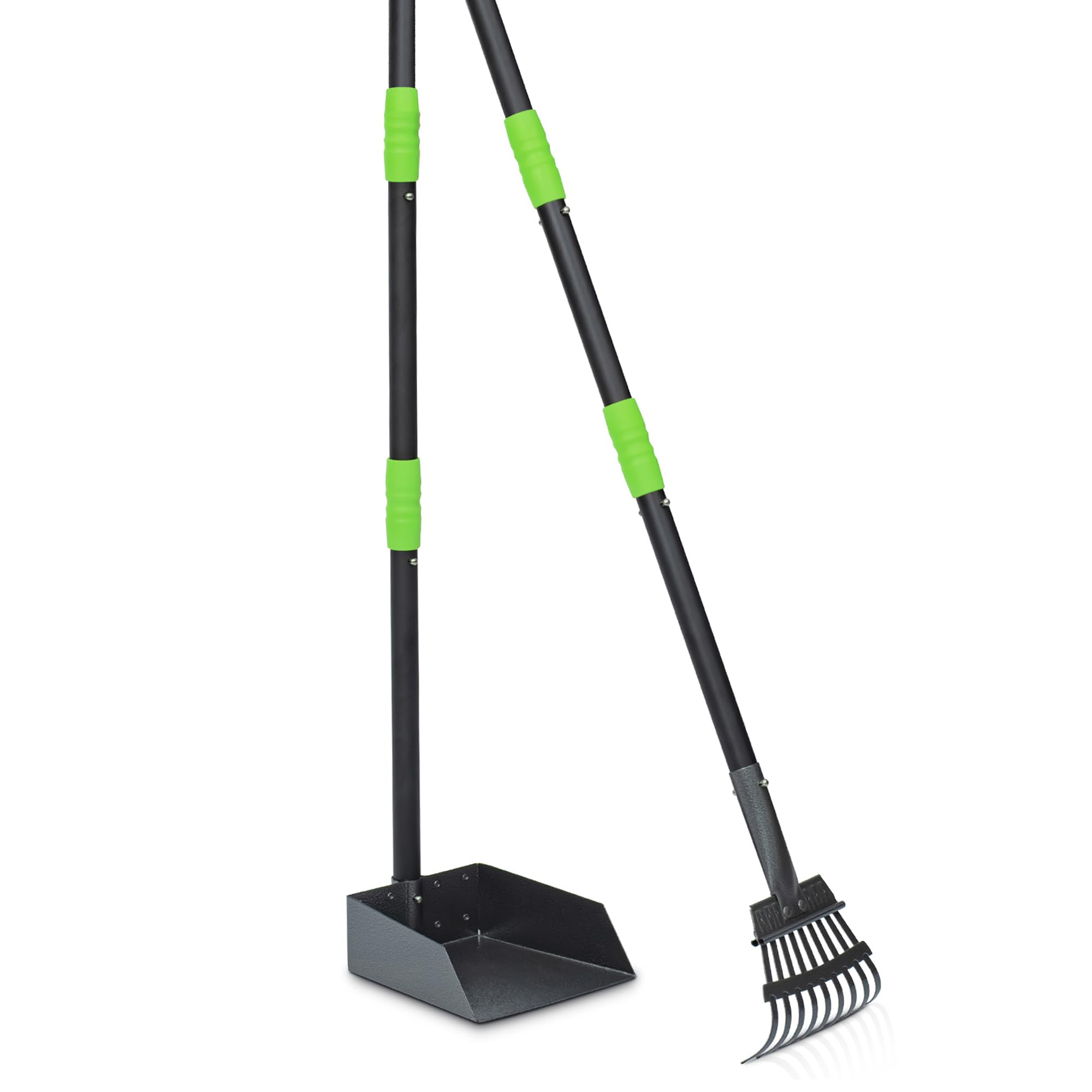 Niubya Pooper Scooper with metal tray for efficient outdoor cleanup