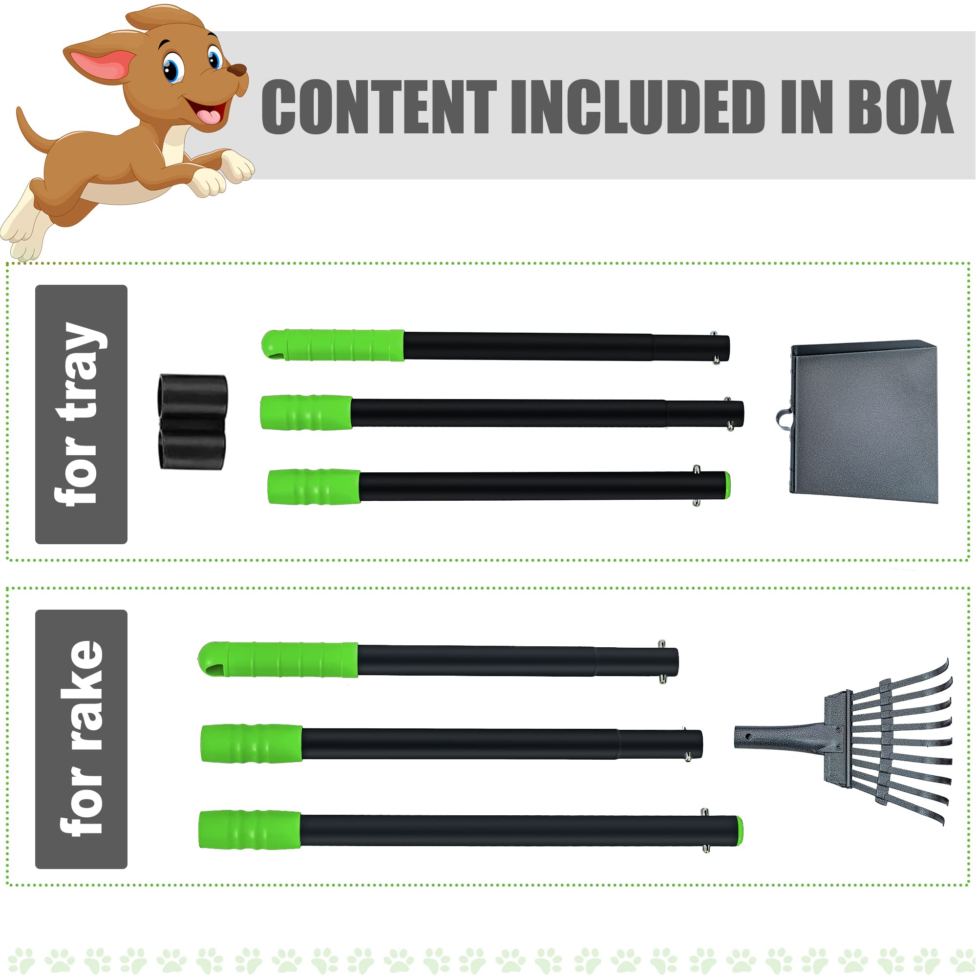 Niubya Pooper Scooper non-stick tray for easy cleaning