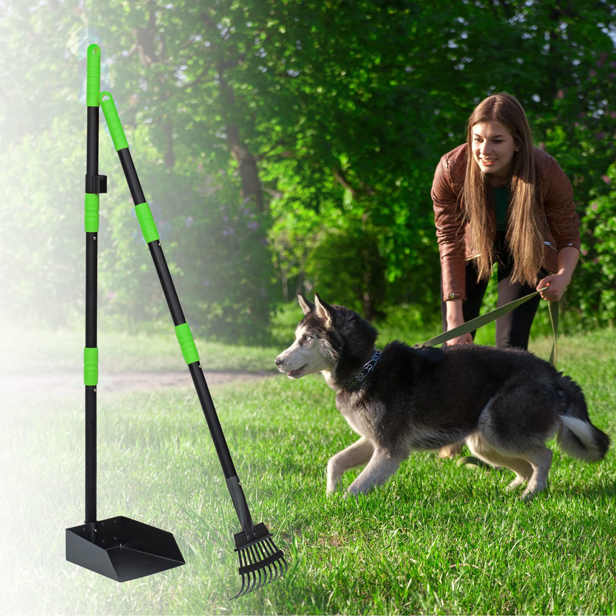 Niubya Pooper Scooper long-handle design reduces bending