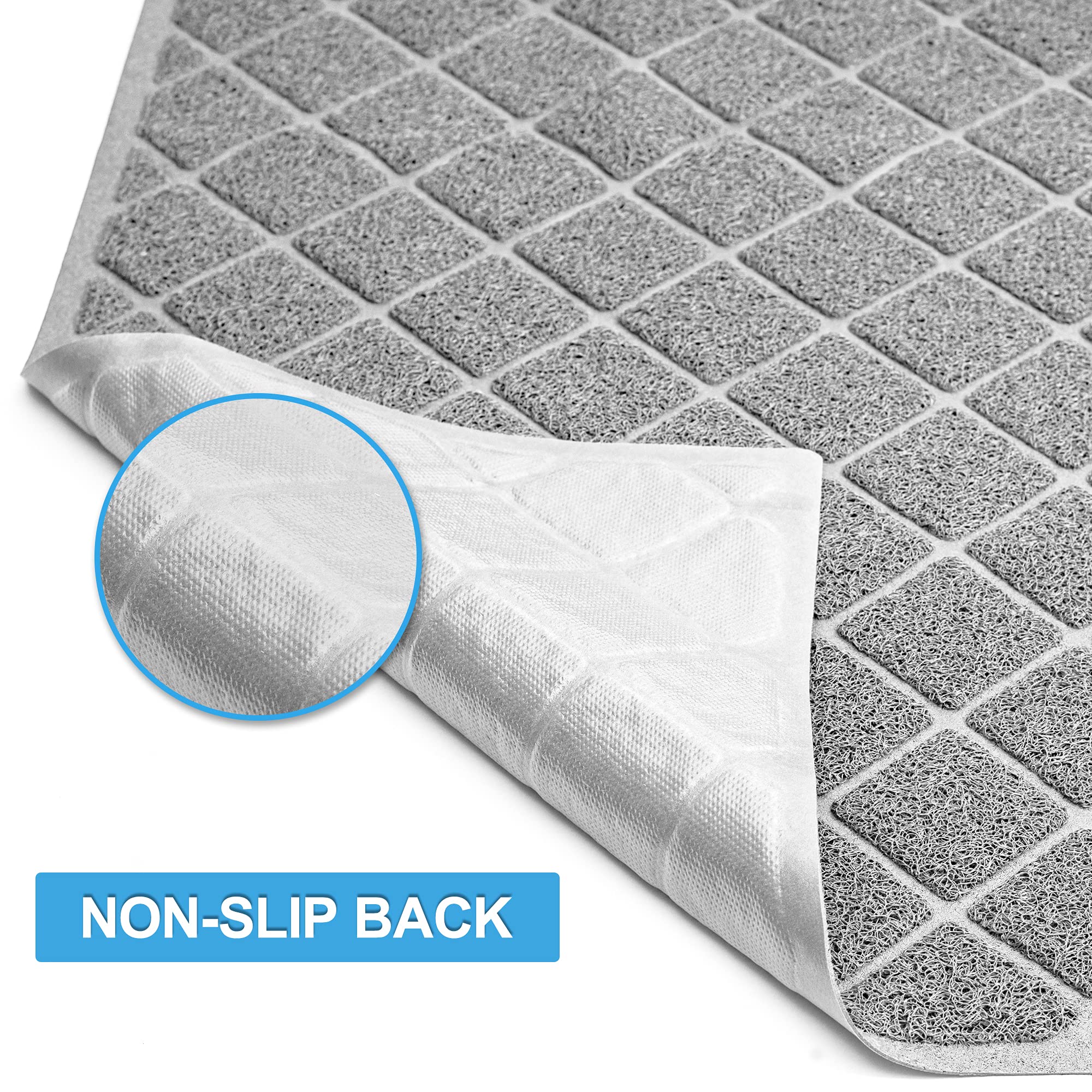 Niubya Premium Cat Litter Mat easy-clean design for vacuum or rinse.