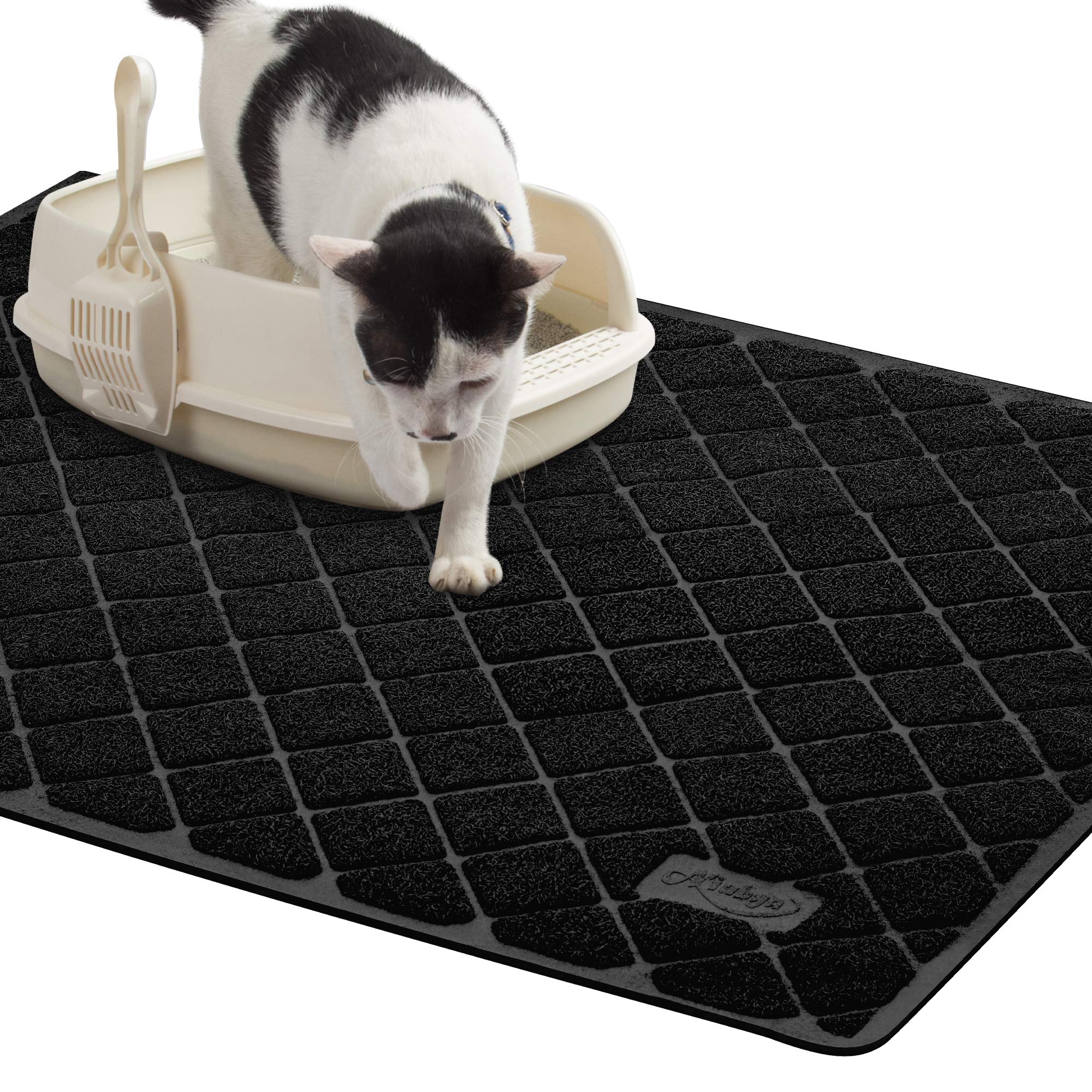 Niubya Premium Cat Litter Mat full view showing large coverage area for the room